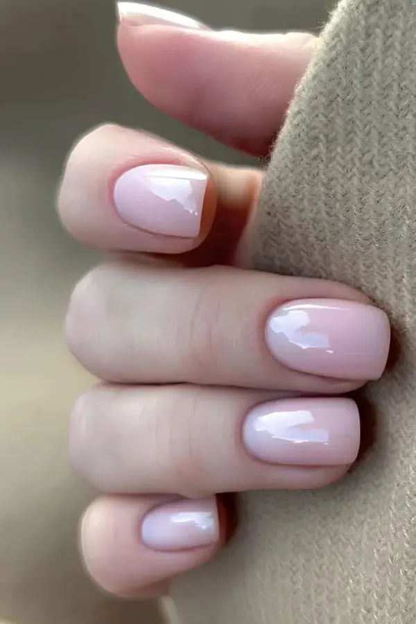37 Must-Try Clean Girl Nails Ideas for a Fresh and Effortlessly Simple Look 21 Milky Pink Nails for a Clean Look