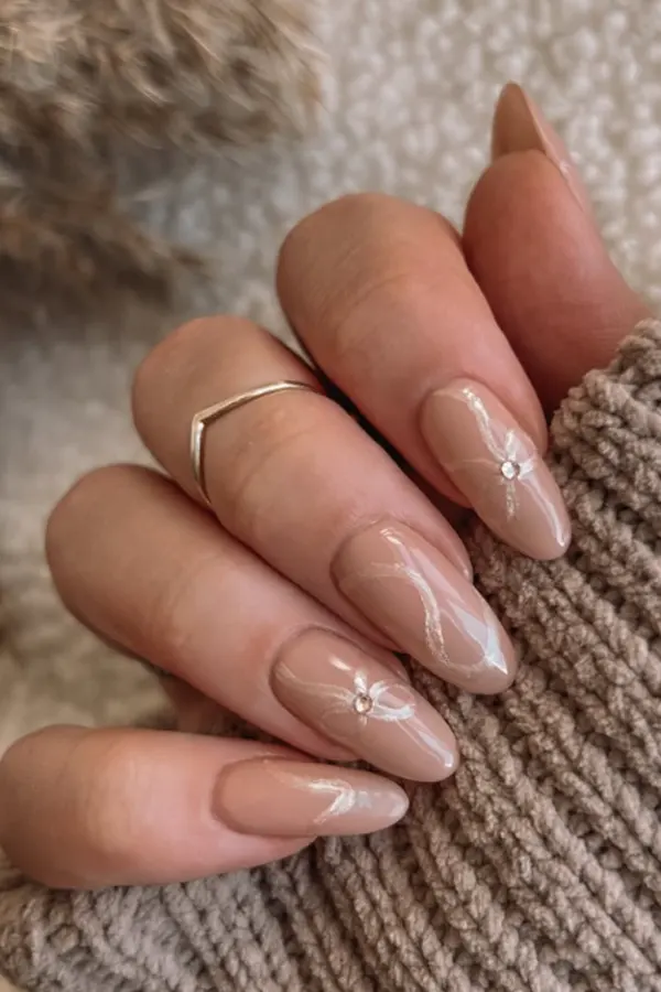 47 Cozy Cute Fall Nails Designs Autumn Mani Ideas You Must Try This Season 26 Flirty Minimalist Nude Nails