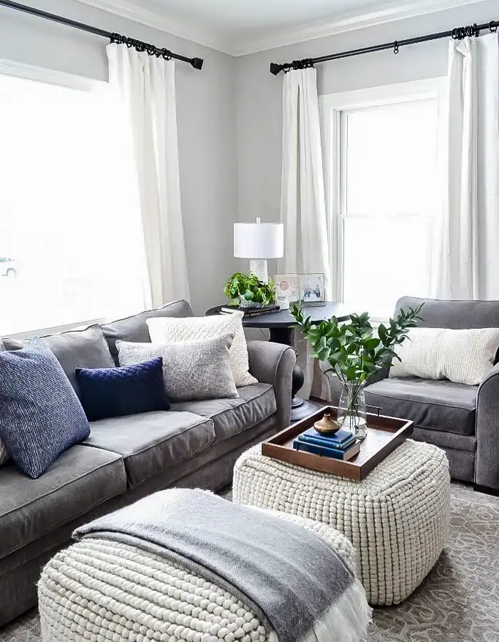48 Blue Grey Living Room Ideas with Style and Calm 32 Modern Coastal Living Room With Grey and Blue