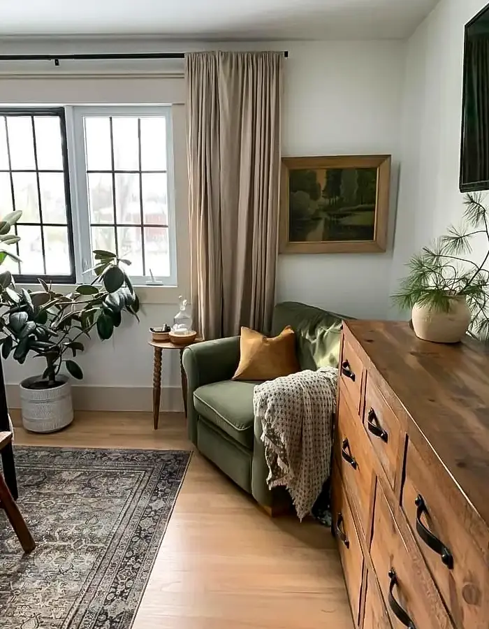 46 Green And Beige Living Room Ideas With Calm Style 27 Modern Farmhouse with Earthy Charm