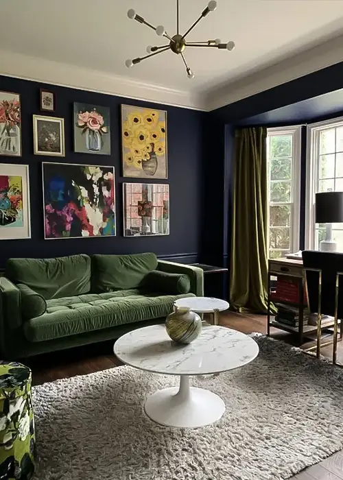 46 Calm Blue And Green Living Room Ideas 17 Moody Style with Creative Energy