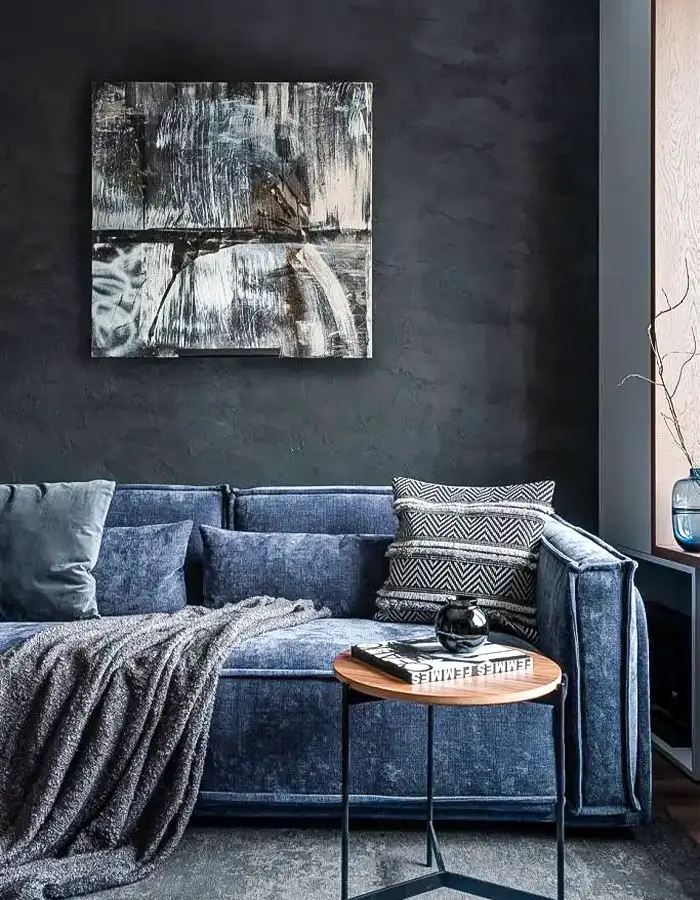 48 Blue Grey Living Room Ideas with Style and Calm 2 Moody Tones With Rich Texture