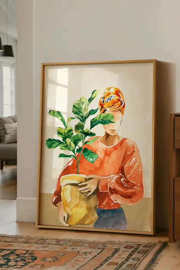 29 Living Room Wall Ideas That Add Instant Style 2 Nature's Gift Oversized Wall Art