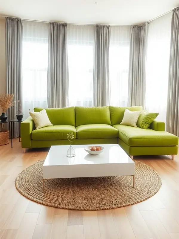 29 Green Couch Living Room Ideas with Bold Style 2 Neutral Accents That Let Green Shine