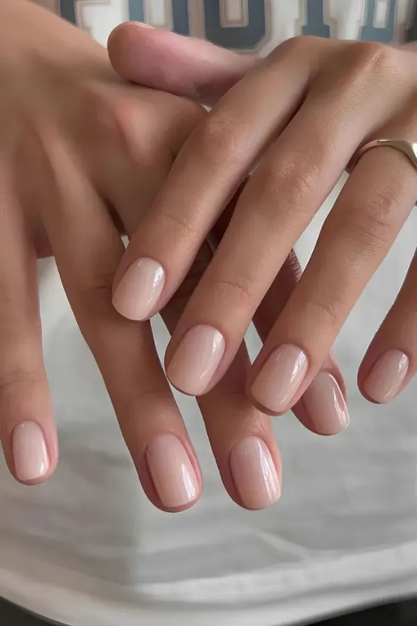 37 Must-Try Clean Girl Nails Ideas for a Fresh and Effortlessly Simple Look 12 Neutral Almond Milk Nails