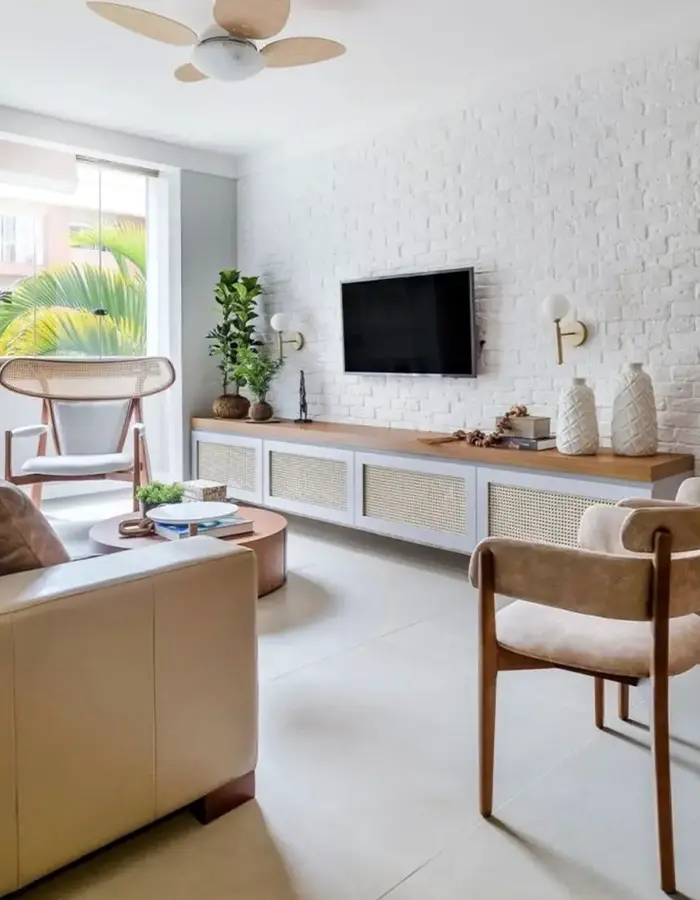 47 Narrow Living Room Decor Ideas That Maximize Space 6 Neutral Space With Airy Pieces