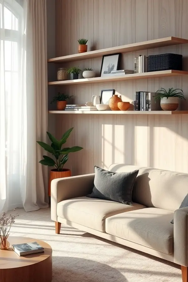 26 Interior Design Living Room Ideas You’ll Love 11 Opt for Open Shelving