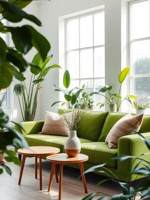 29 Green Couch Living Room Ideas with Bold Style 30 Outdoor Inspired Living Room Decor