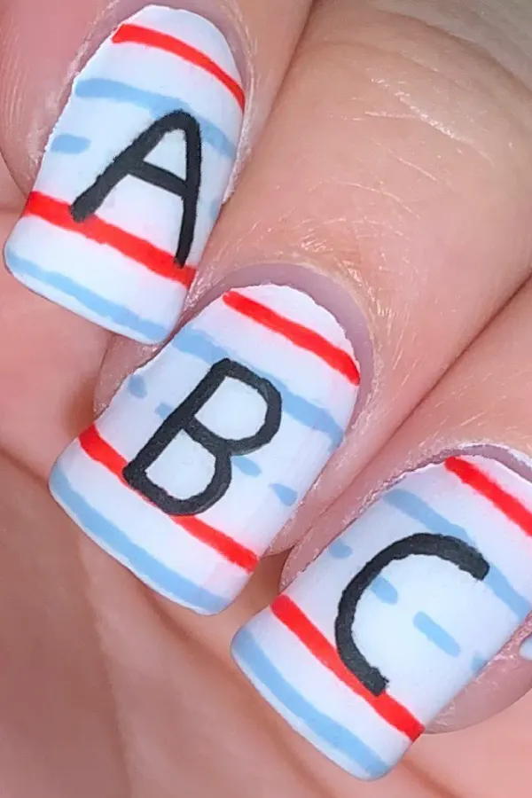 ABC Paper Nails