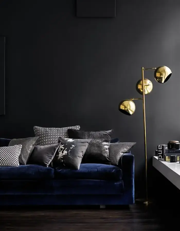 48 Blue Grey Living Room Ideas with Style and Calm 18 Refined Style With Dark Hues