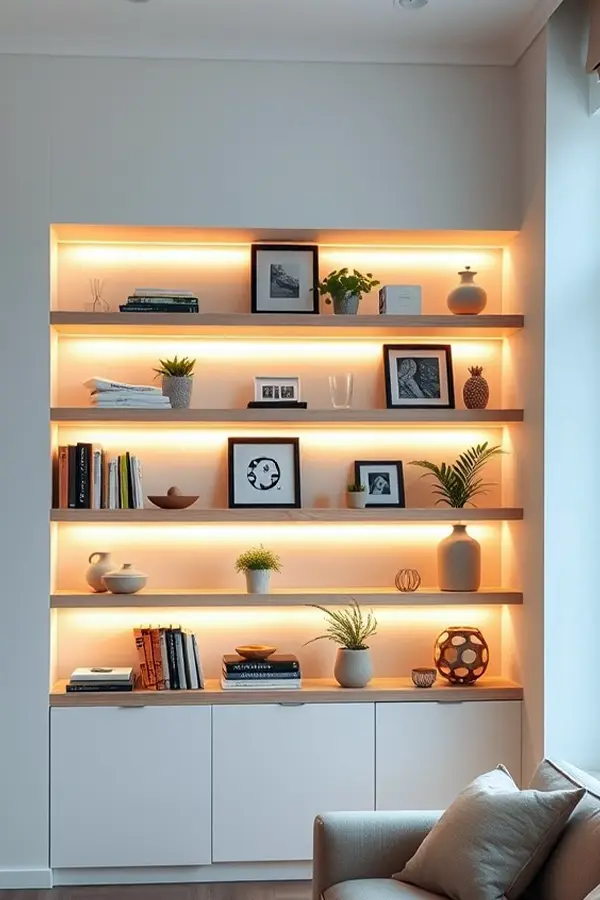 Shelf Lighting That Steals Focus