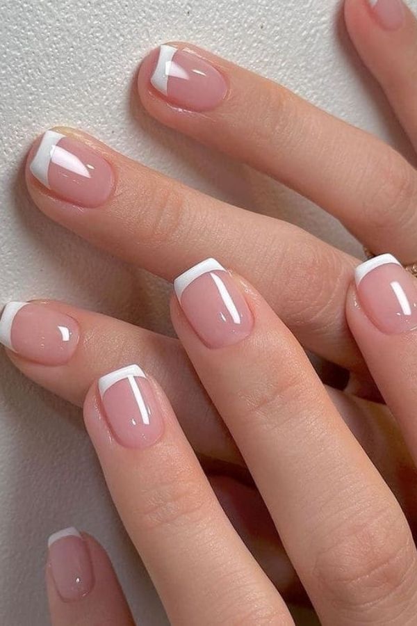 Short French Tips Nails