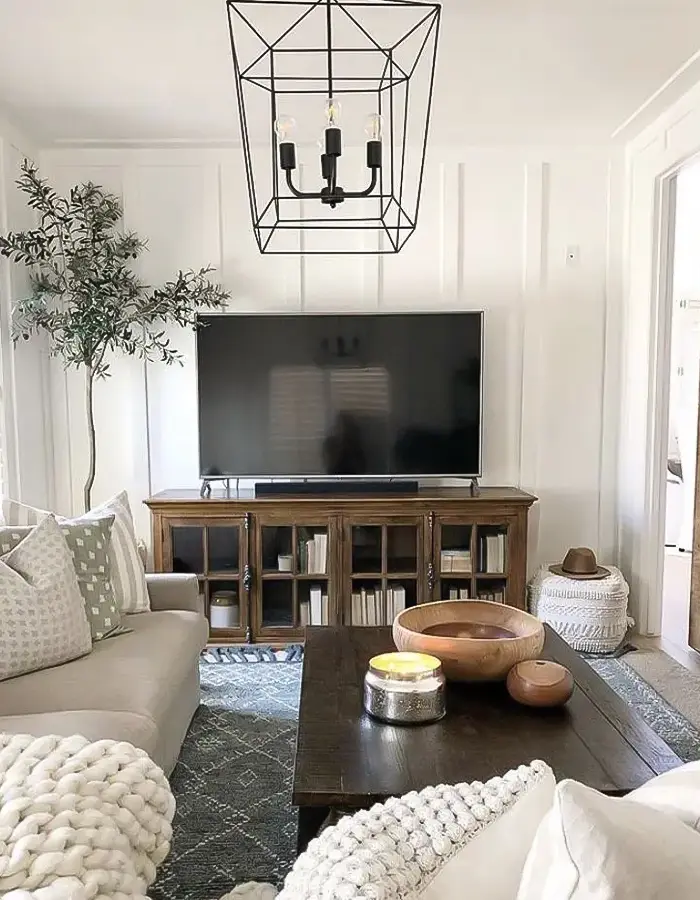 47 Narrow Living Room Decor Ideas That Maximize Space 38 Simple and Smart Farmhouse Setup