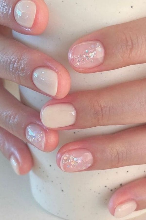 Soft Glow Galaxy Nails