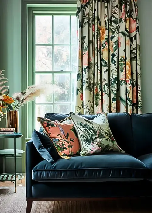 46 Calm Blue And Green Living Room Ideas 15 Soft Green Backdrop with Navy Touches