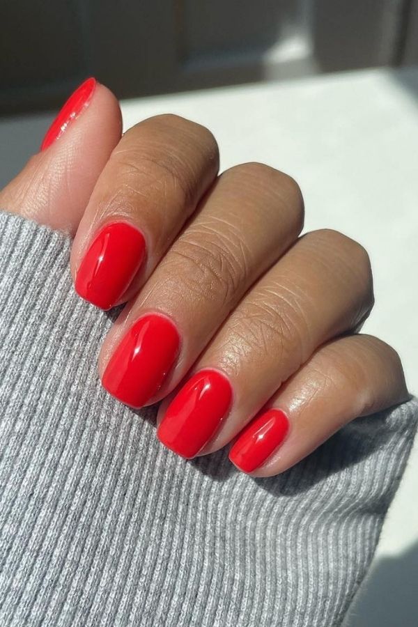 39 Gorgeous Coral Nail Designs Ideas for Short and Long Nails 7 Spicy Coral Nails Shade