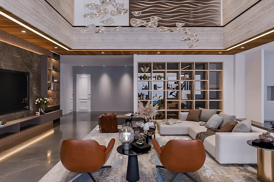 26 Interior Design Living Room Ideas You’ll Love 8 Statement Living with Sculptural Details