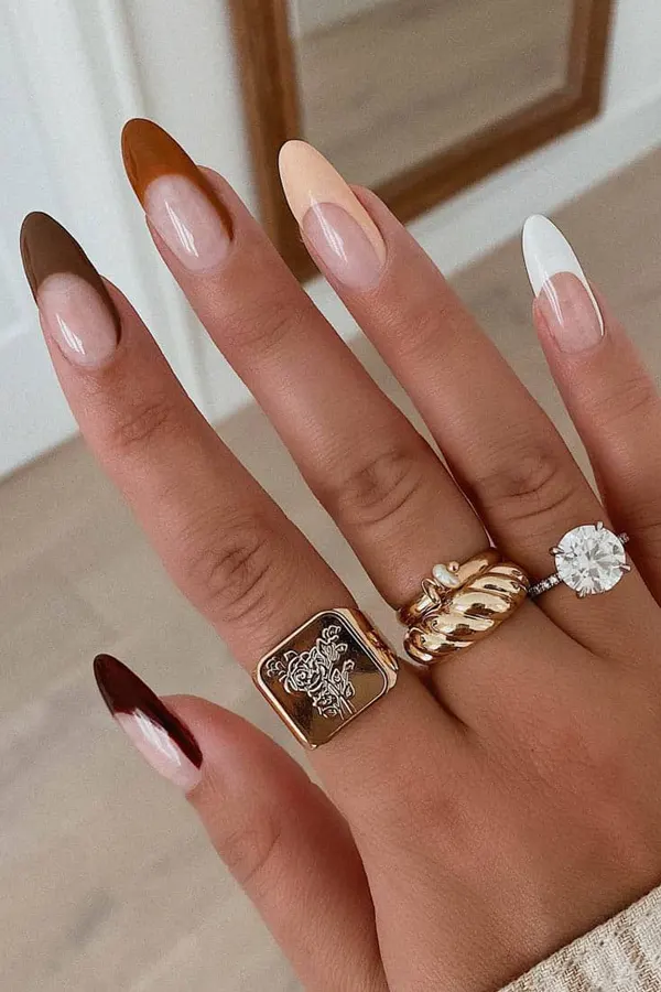 47 Cozy Cute Fall Nails Designs Autumn Mani Ideas You Must Try This Season 37 Subtle Fall Nail Art