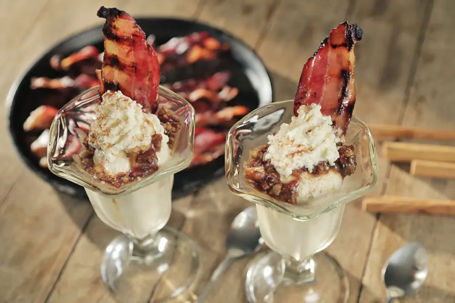 Sweet and Smoky Bacon Ice Cream