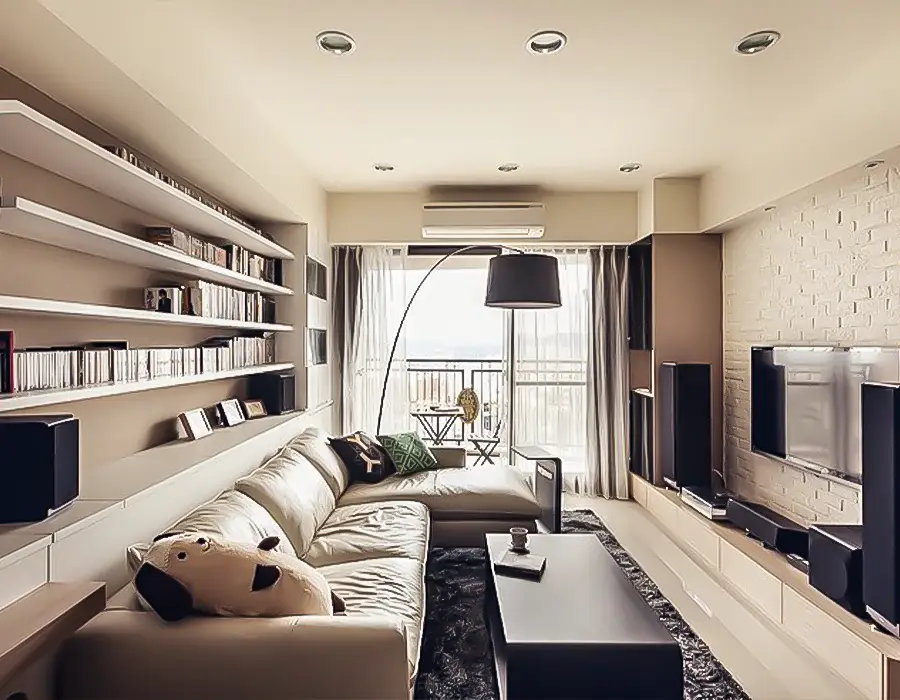47 Narrow Living Room Decor Ideas That Maximize Space 7 Think Bigger in Small Spaces