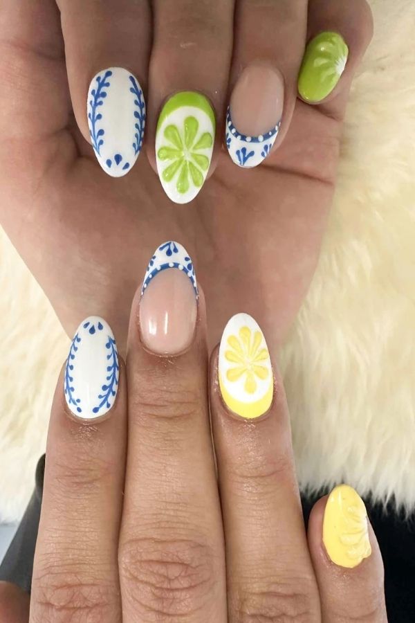White Beach Nails Idea