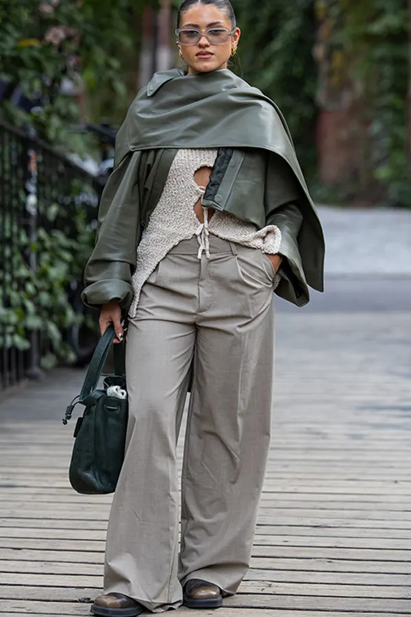 29 Classy Fall Outfits For Women Over 40 & 50 That Prove Age Has No Fashion Limits 2 Wrapped Leather Layers Add Effortless European Flair