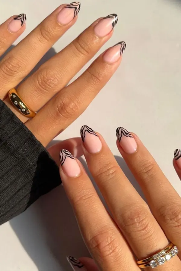 Zebra Print Mani