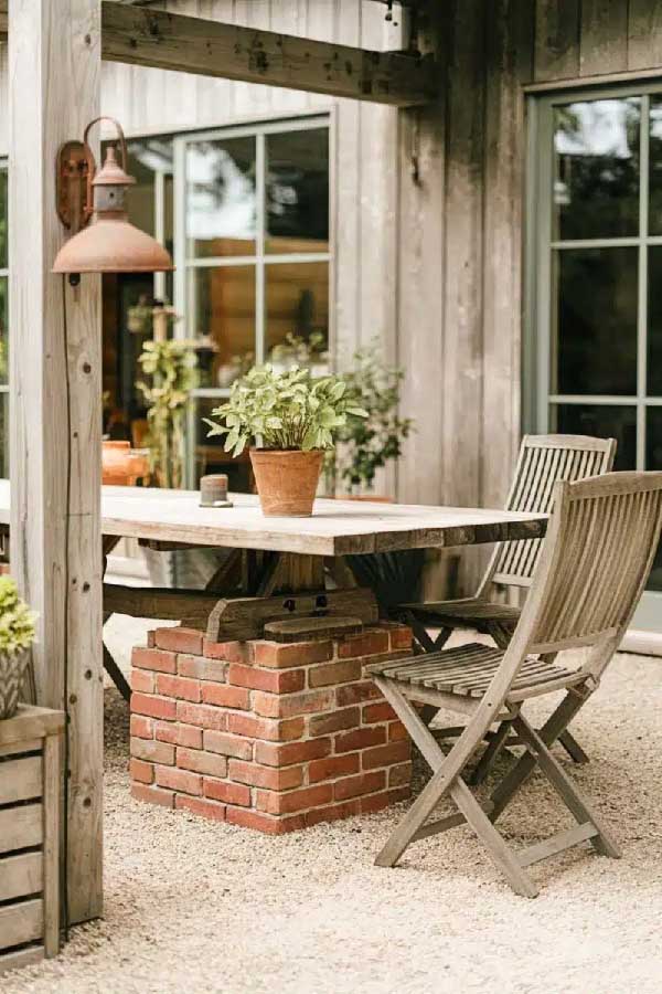 Brick Patio Charm Set