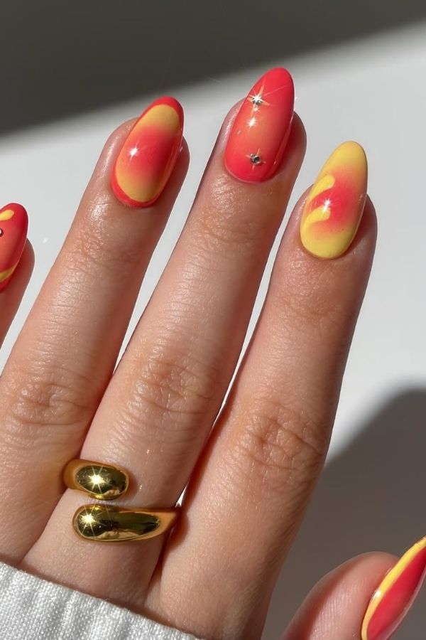 Bright Aura Nail Designs