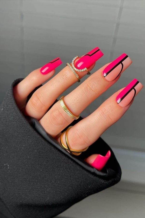 Bright Neon Pink Summer Look