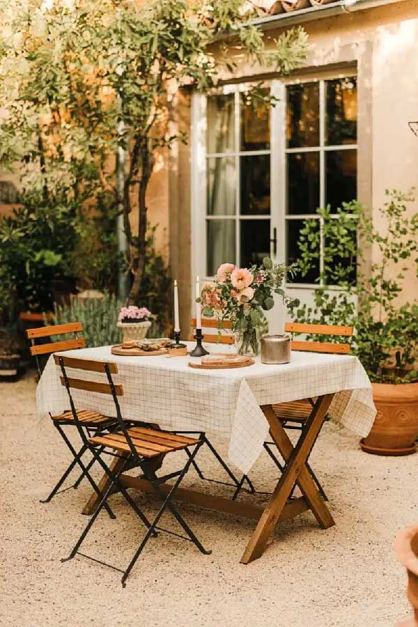 Brunch Patio Under Trees
