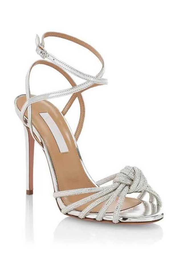 50 Stunning College Graduation Dresses to Make You Stand Out 28 Celeste Crystal Strap Stilettos