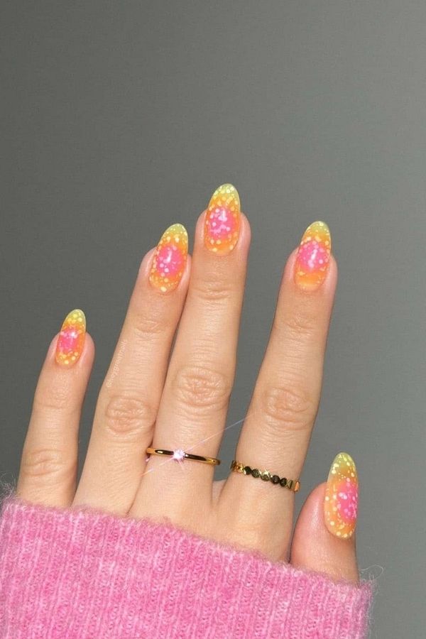Confetti Summer Festive Nails For July