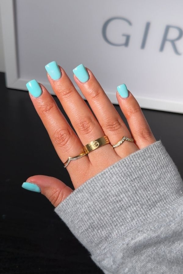 Dreamy Baby Blue Summer Nails