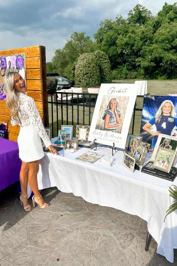 Elegant Graduation Entry Table Decor