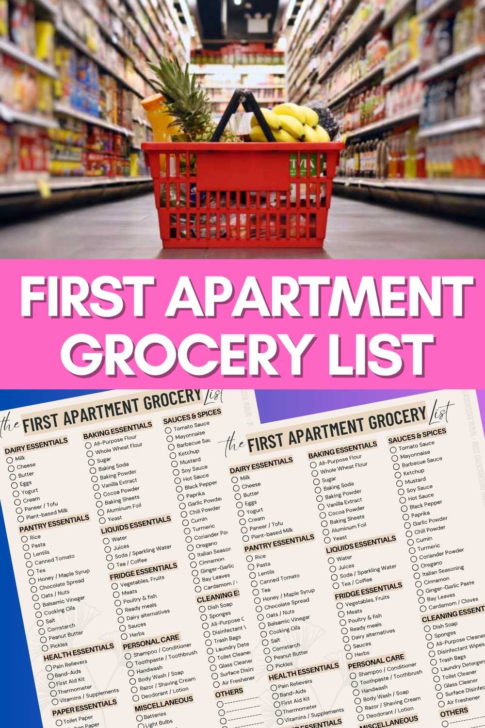 The Ultimate First Apartment Grocery List That Covers All Kitchen Essentials You Need