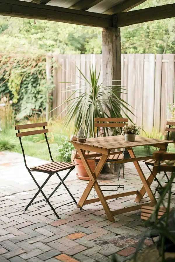 Forest Brunch Patio Setup