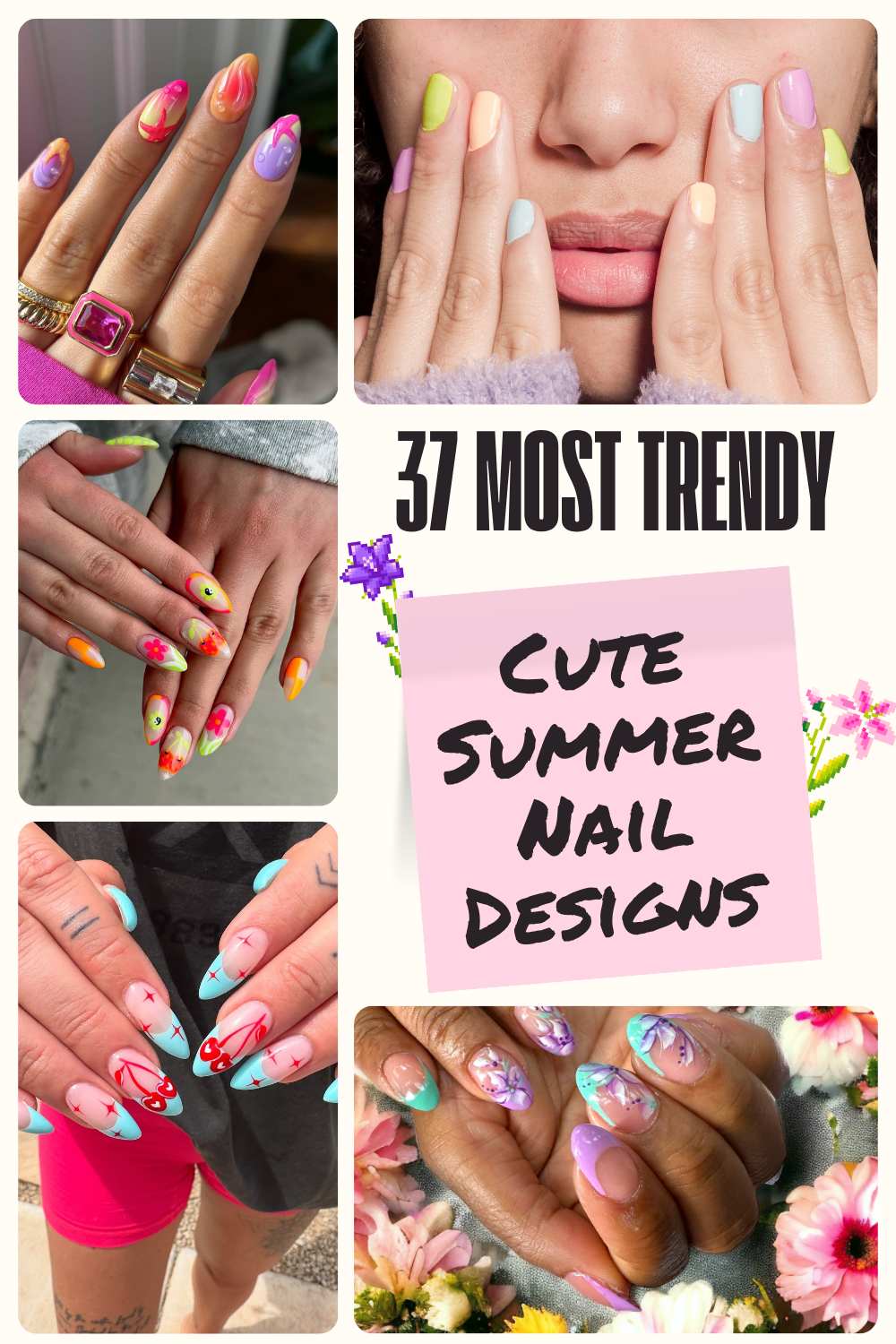 Fresh Trendy Cute Summer Nail Designs to Kick Off the New Season