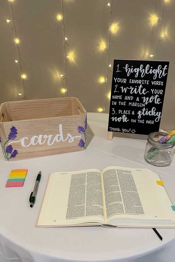 Interactive Guestbook Signing Station