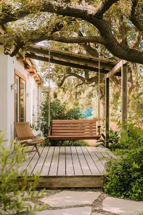 Pergola Porch Swing Retreat