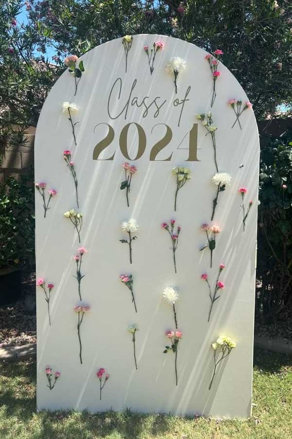 Photo-Ready Floral Backdrop Wall