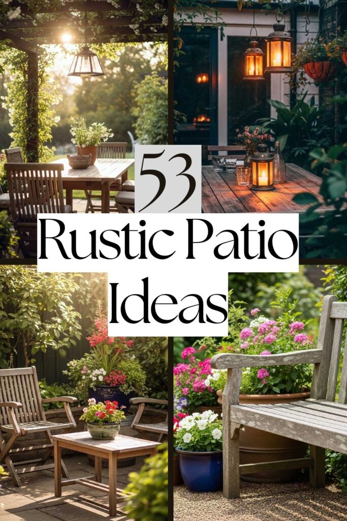 53 Patio Ideas with Rustic Charm and Natural Texture