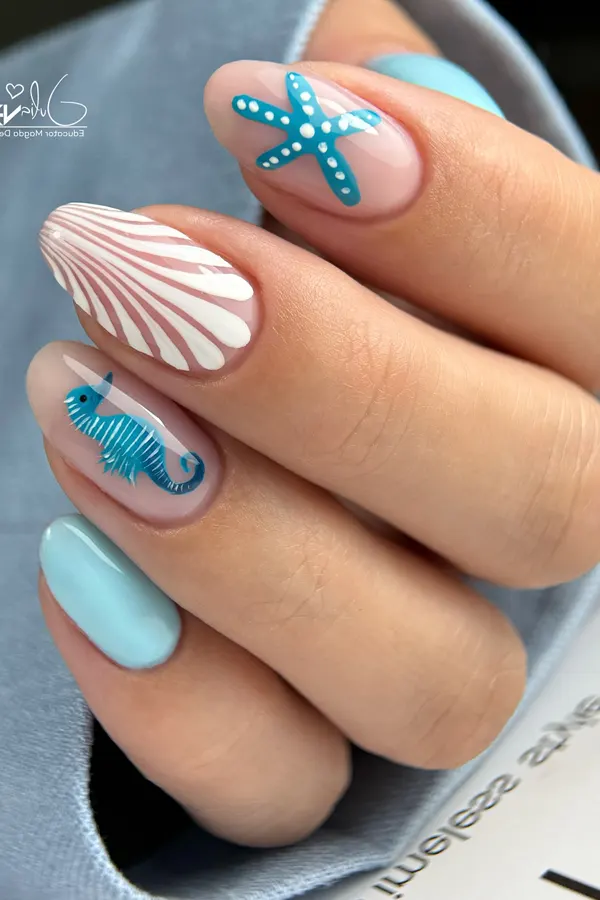 Sea Vibes on Nails