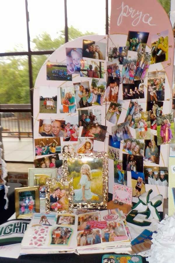 Senior Year Memory Display Table