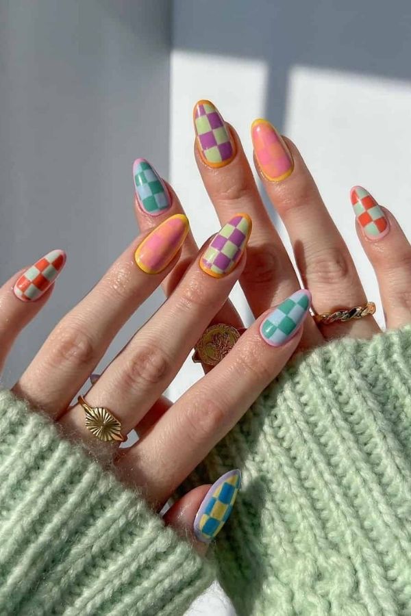 Sporty Racer Summer Nails For July