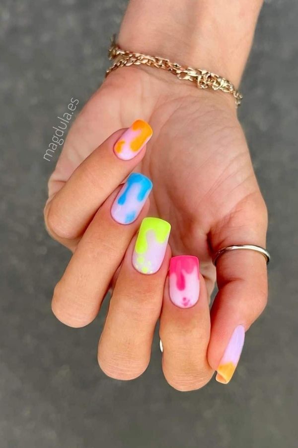 Summer Splash Hot Nails For July