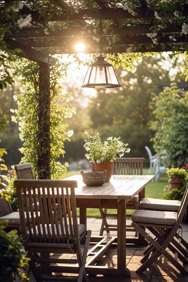 Sun-Kissed Pergola Table Look