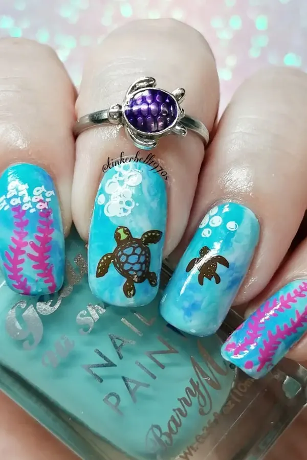 Turtle Nail Art