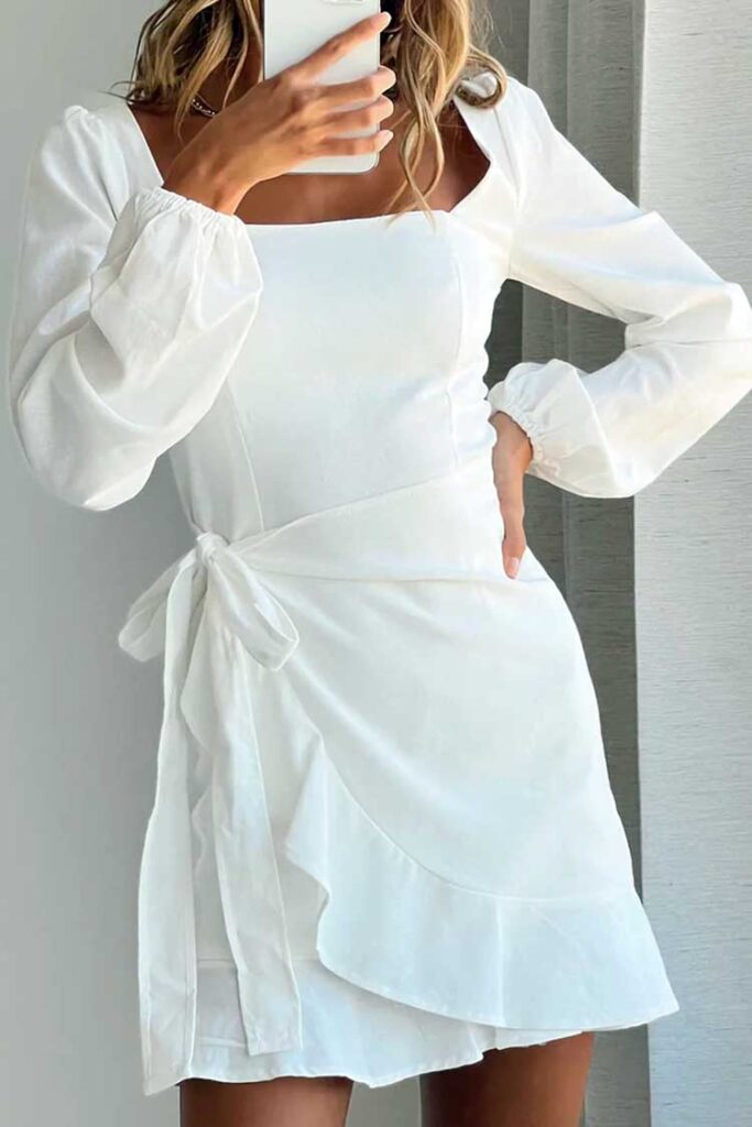 Vanilla Dream White Mini Dress Vanilla Dream White Mini Dress