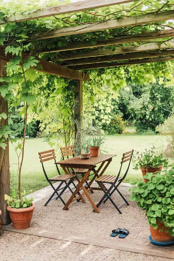Vine-Covered Garden Hangout
